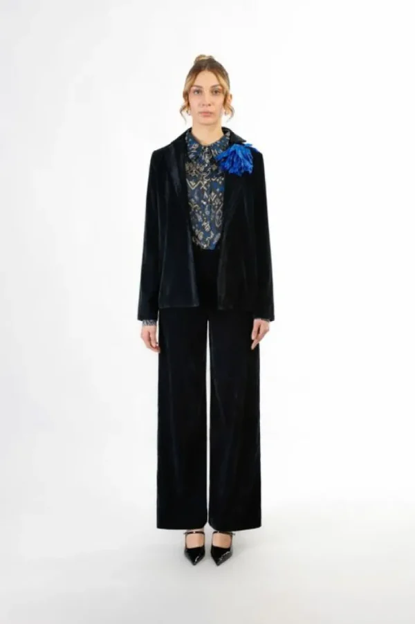 Donna CafèNoir blazer in velluto cangiante