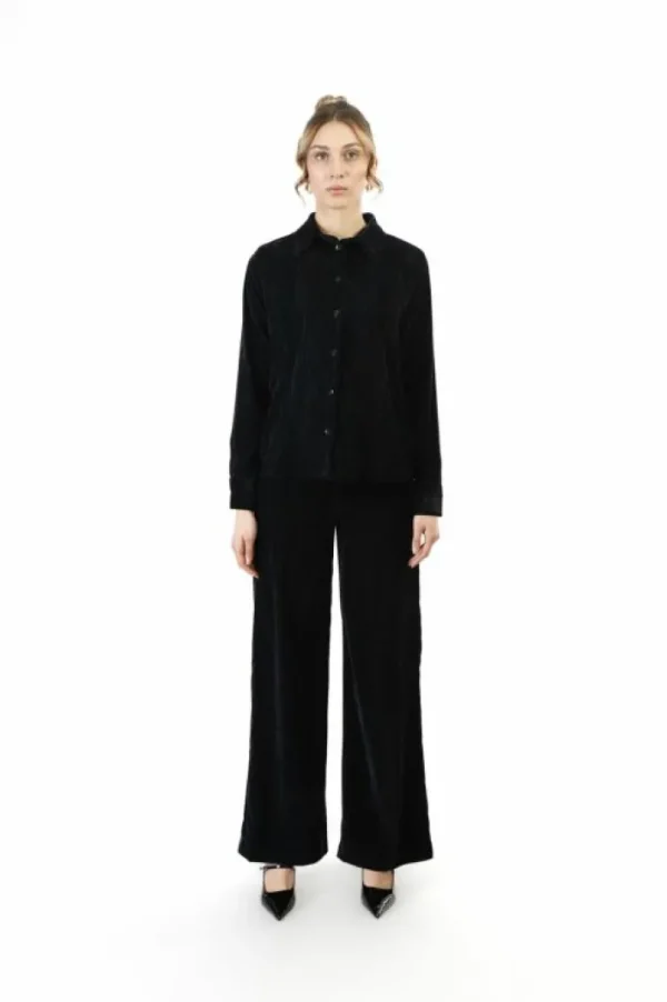 CafèNoir camicia in velluto cangiante