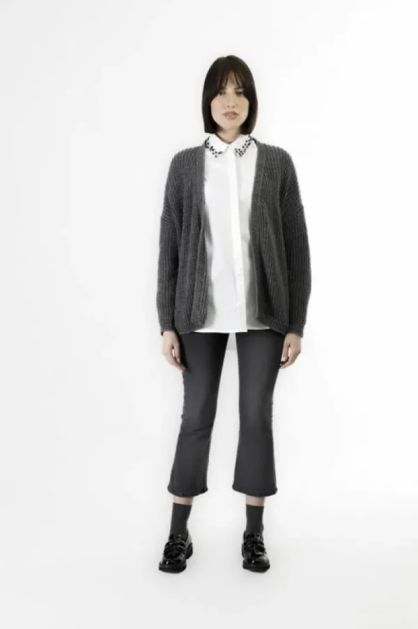 CafèNoir cardigan aperto con lurex