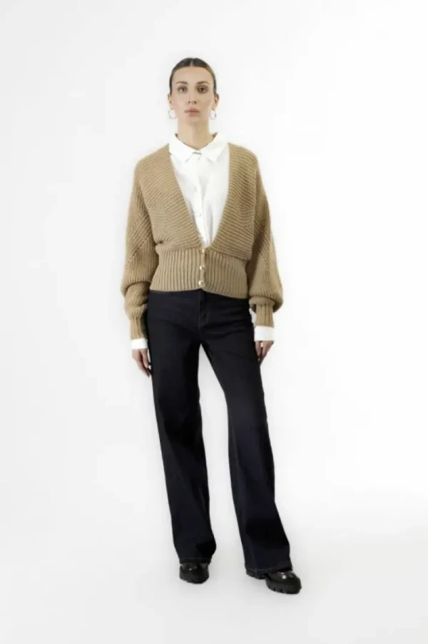 CafèNoir cardigan con scollatura a "v" profonda