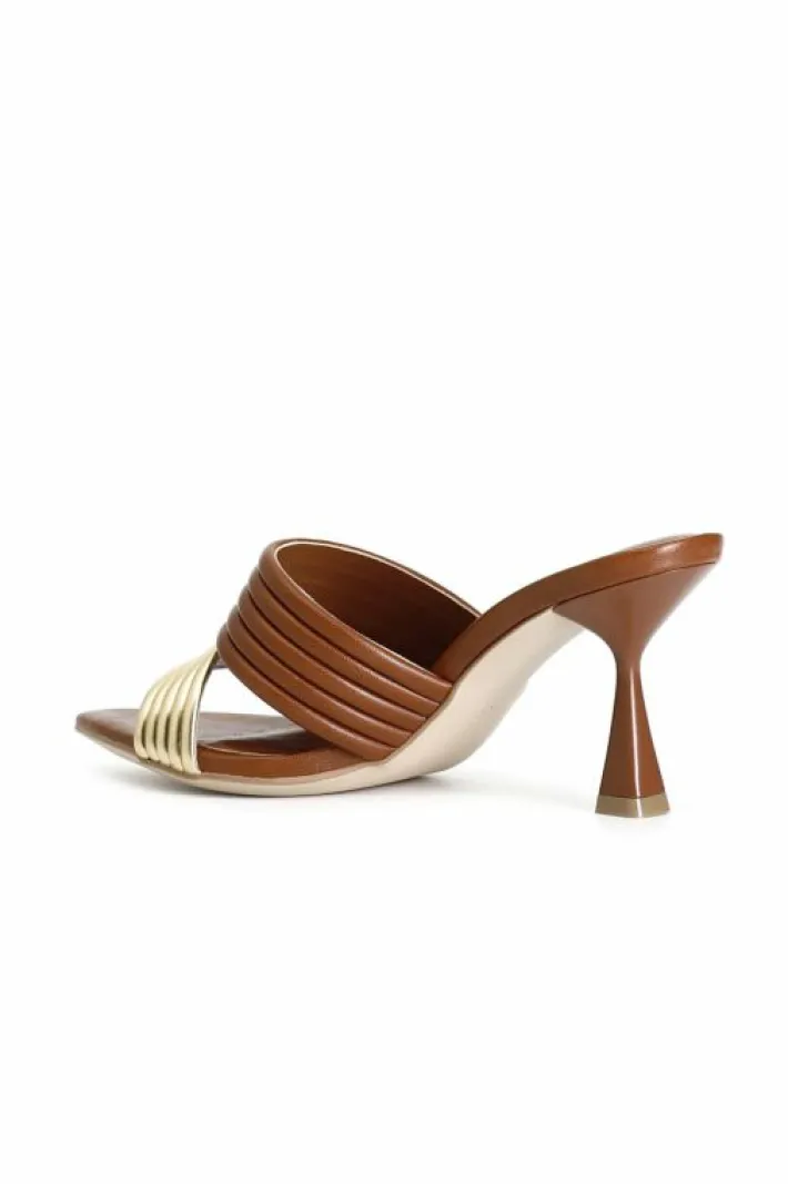 CafèNoir ciabatta bicolor con listini imbottiti