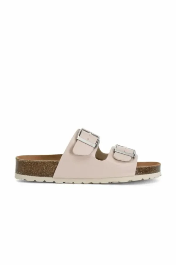 CafèNoir ciabatte due fasce in vernice con fibbia