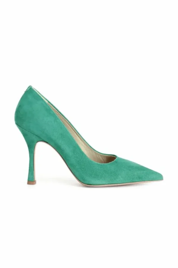 CafèNoir dècollète in pelle scamosciata