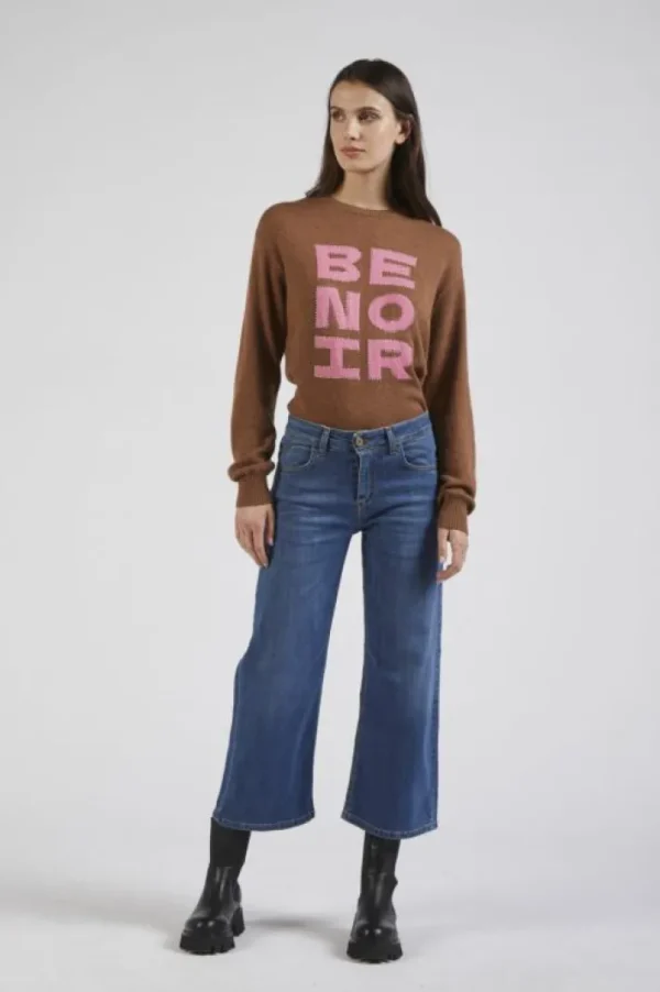 CafèNoir denim culotte blu medio chiaro