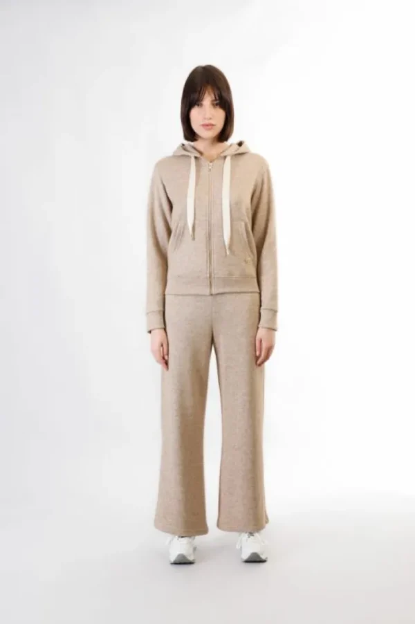 CafèNoir felpa full zip in felpa mano calda