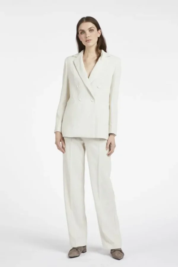 Donna CafèNoir giacca doppiopetto dritta in velluto rocciatore