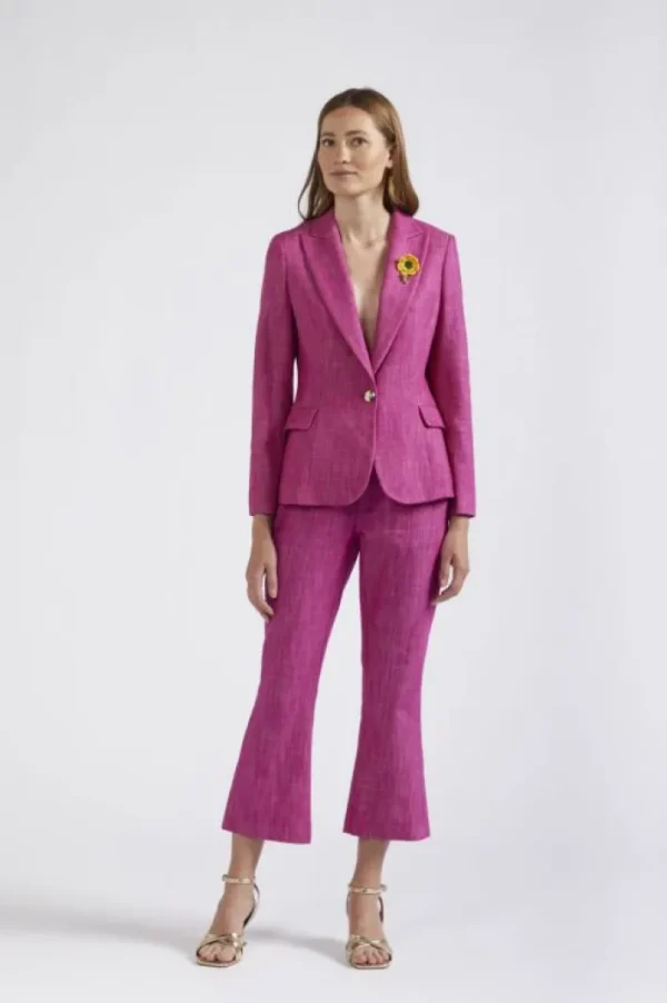 Donna CafèNoir giacca monopetto in simil denim