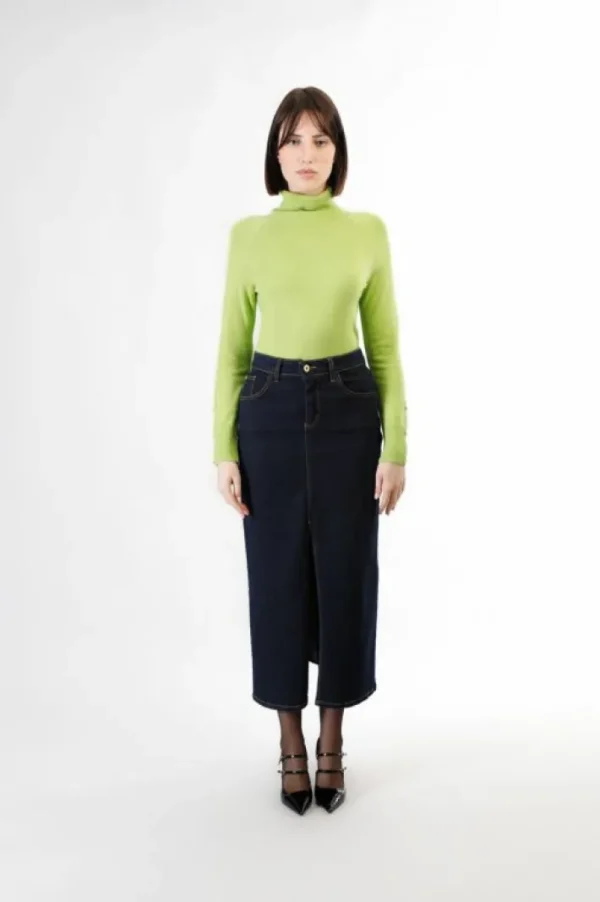 CafèNoir gonna in jeans con spacco