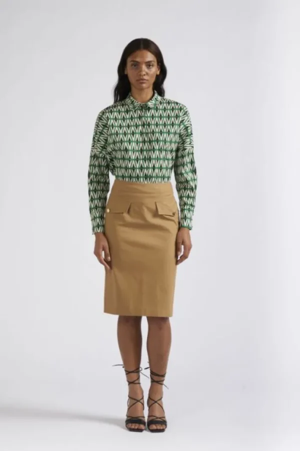 CafèNoir gonna longuette in cotone