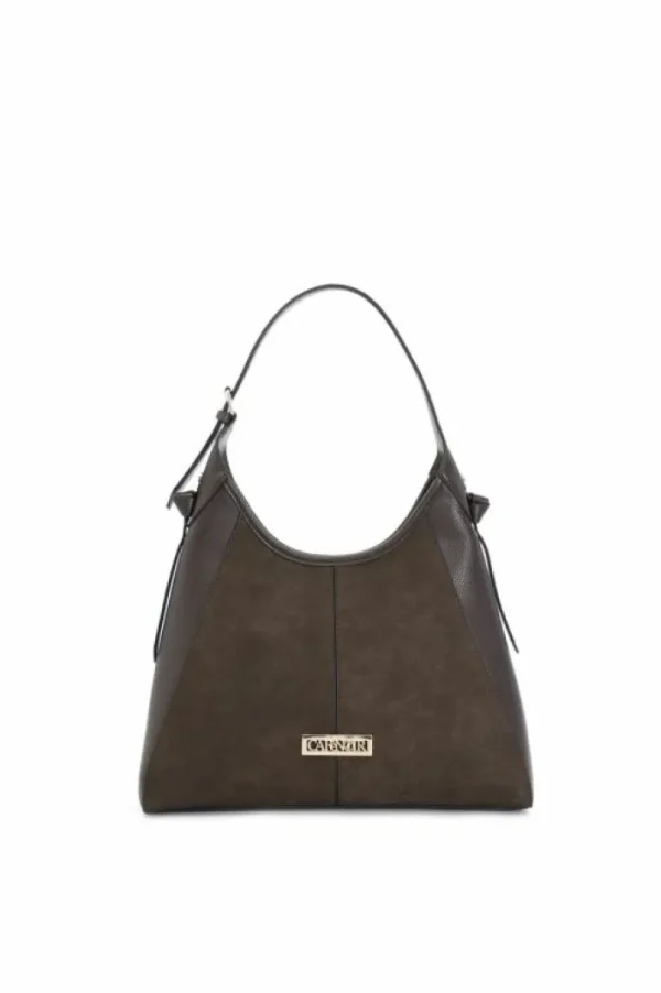 CafèNoir hobo in materiale granoso ed effetto suede