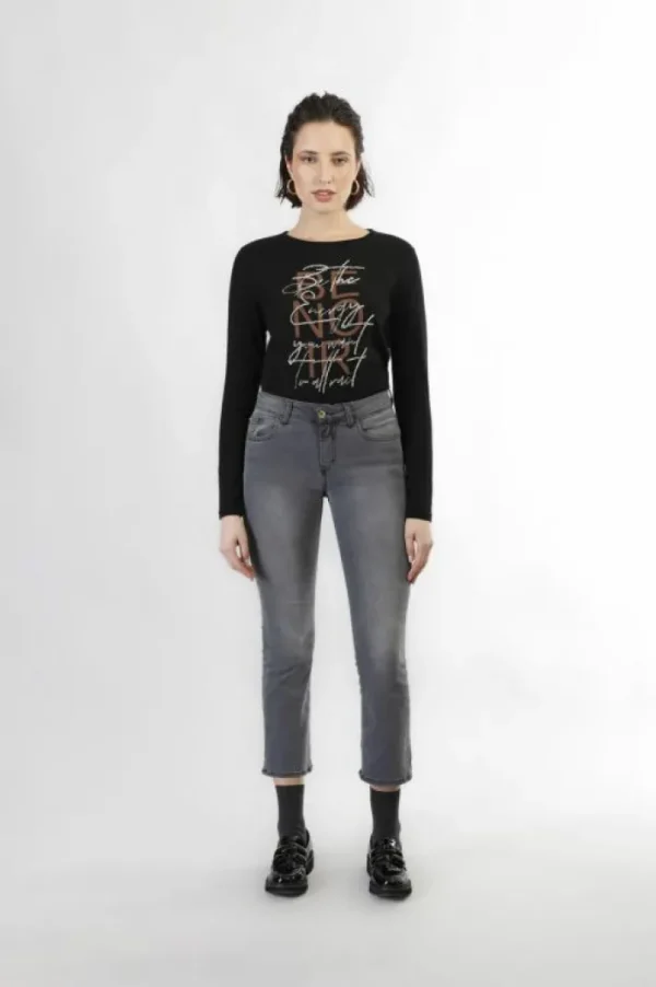 CafèNoir jeans denim cropped flare