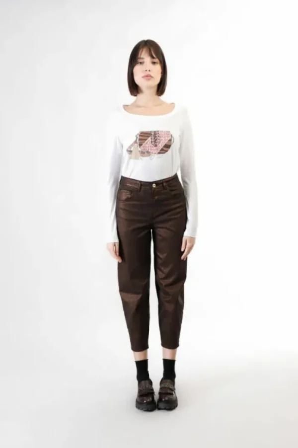 CafèNoir jeans denim laminato cocoon