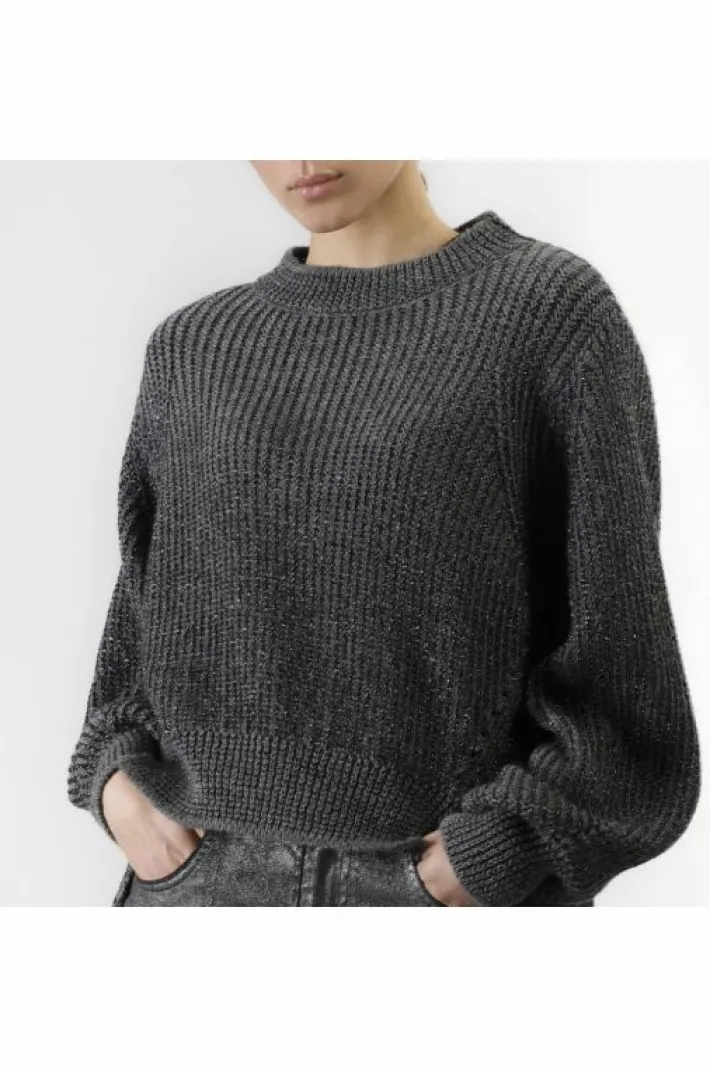 CafèNoir maglia collo a ciclista  con lurex