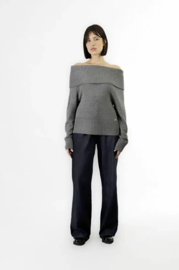 CafèNoir maglia con scollo a barca