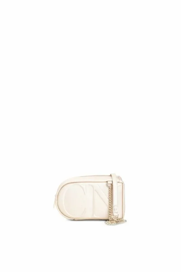 CafèNoir mini borsa a tracolla allungata con logo cn in rilievo