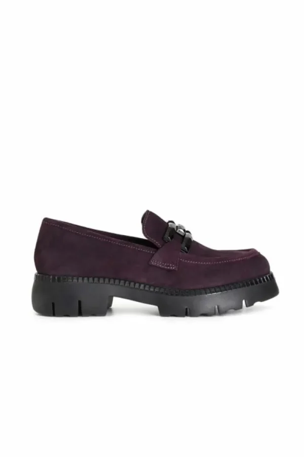 CafèNoir mocassino da donna in pelle scamosciata con morsetto