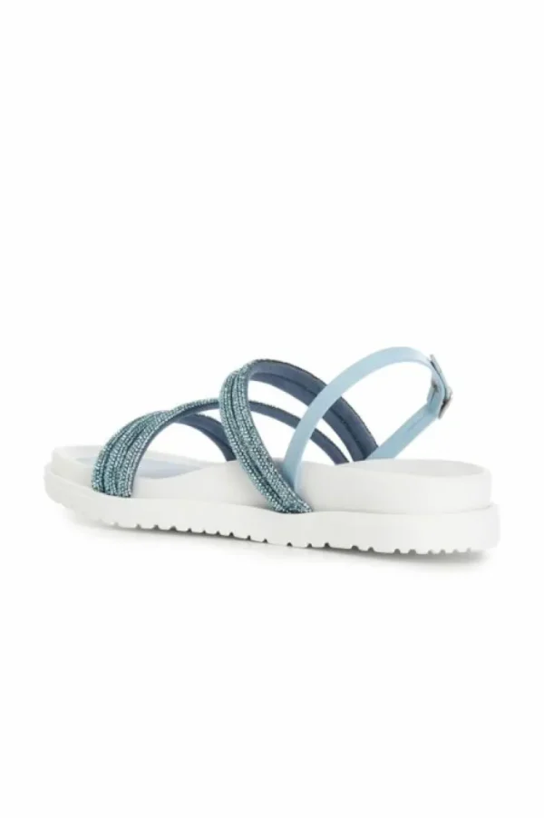 CafèNoir sandali fasce con strass