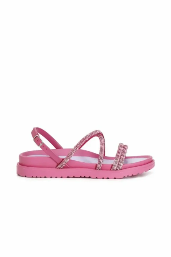 CafèNoir sandali fasce con strass