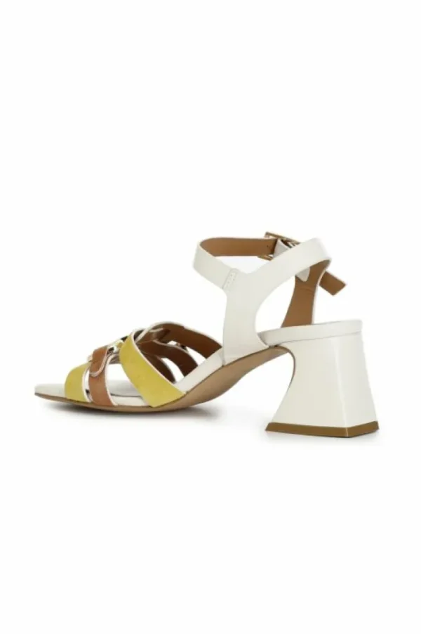 CafèNoir sandali gilda con accessorio multi bianco