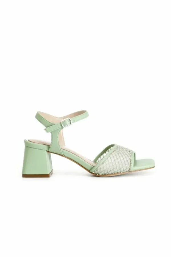 CafèNoir sandali gilda con retina strass