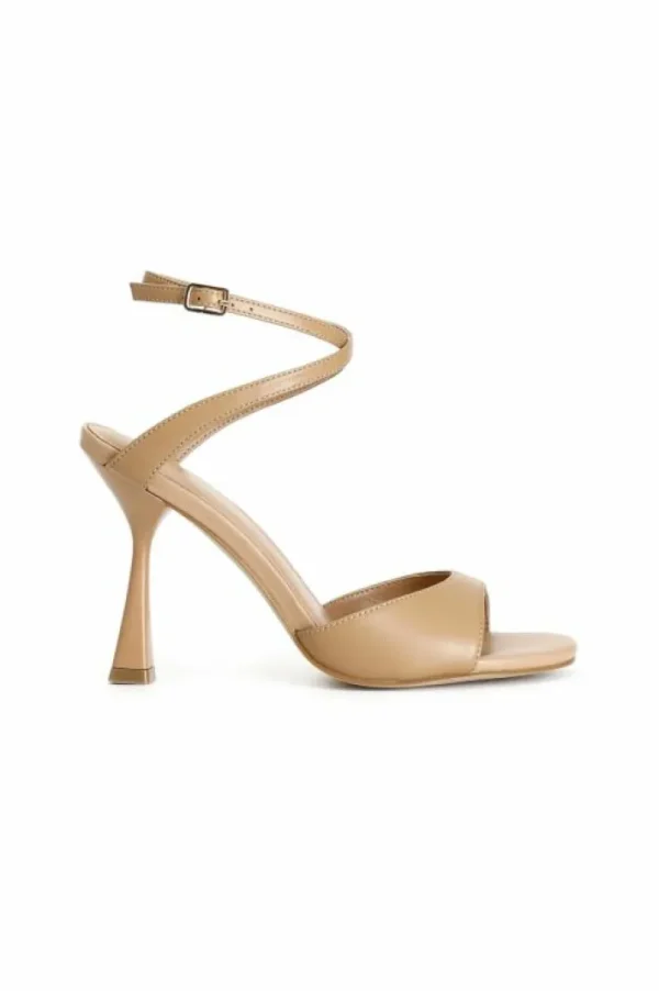CafèNoir sandali in nappa con fascia e incrocio alla caviglia