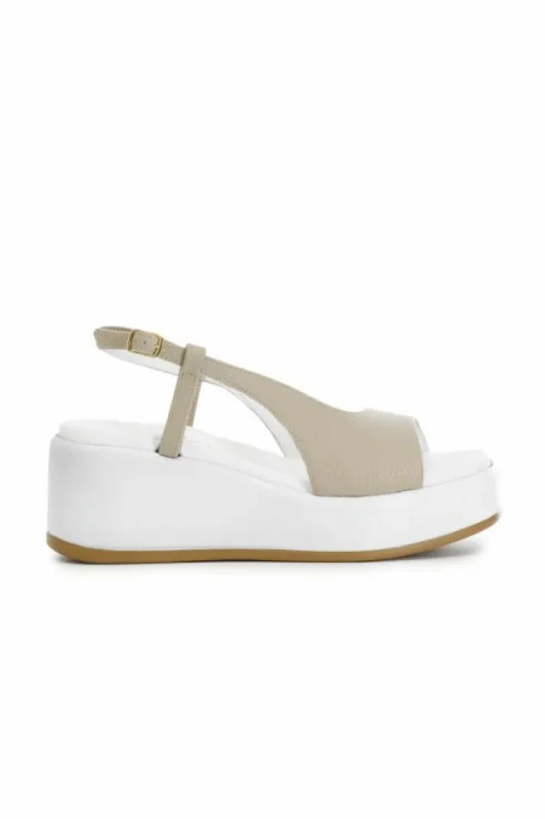 CafèNoir sandalo spuntato su fondo zeppa