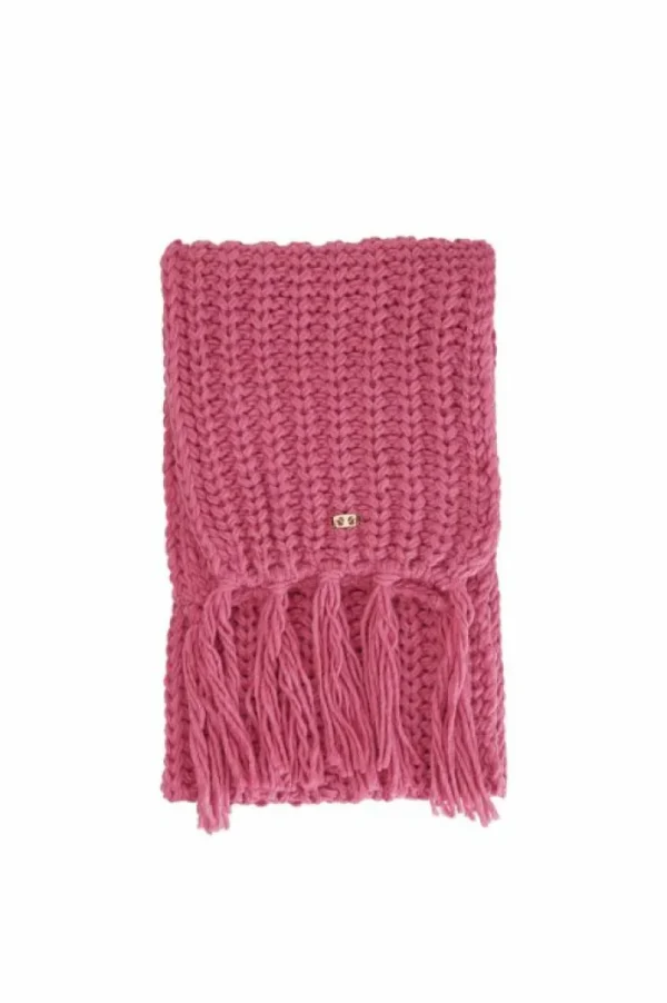 CafèNoir sciarpa con frange lavorata a treccia