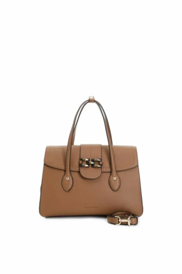 CafèNoir shopping bag con pattina , applicazione di morsetto verniciato