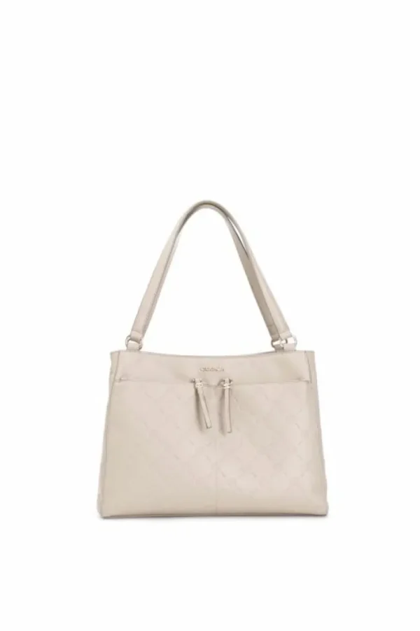 CafèNoir shopping con tasche con stampa logo embossed all over