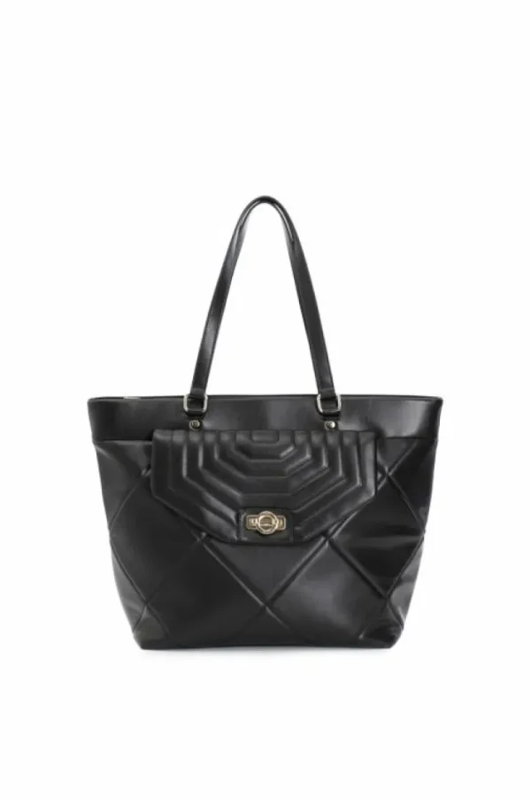 CafèNoir shopping  trapuntata con motivo a rombi e tasca con pattina