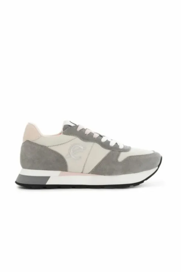 CafèNoir sneakers da donna in pelle scamosciata e tessuto