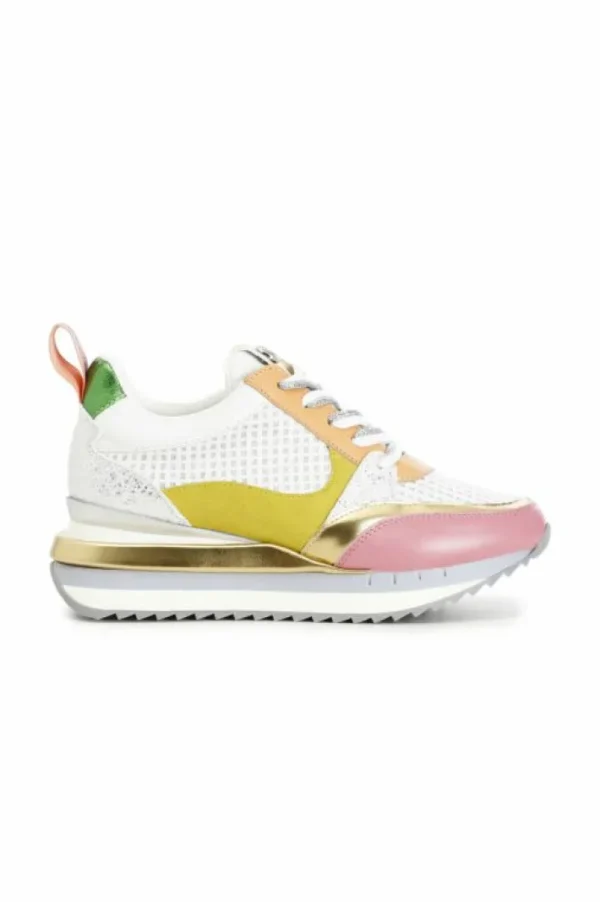 CafèNoir sneakers in tessuto glitter con lacci