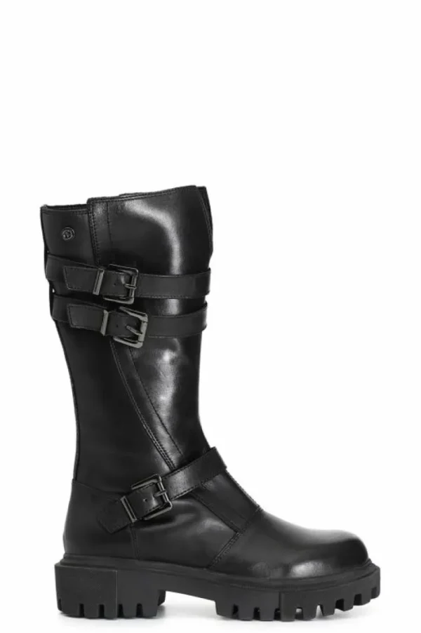 CafèNoir stivale donna in pelle con fibbie