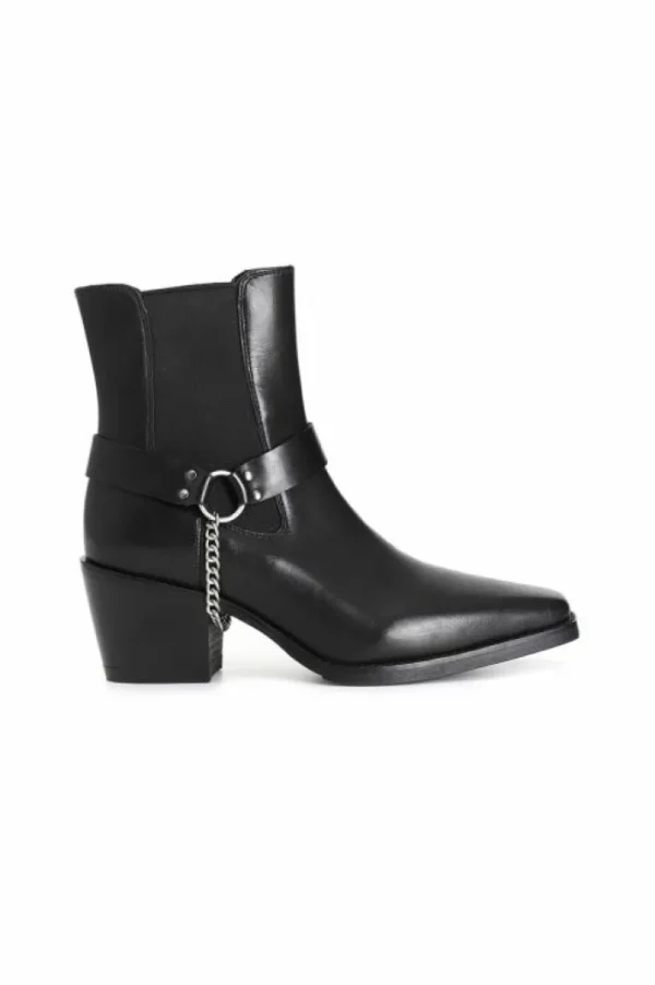 CafèNoir tronchetto da donna in pelle con elastico e cavigliera removibile