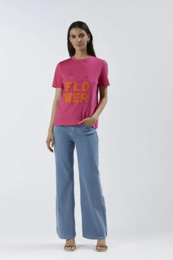 CafèNoir t-shirt a maniche corte "be a flower"