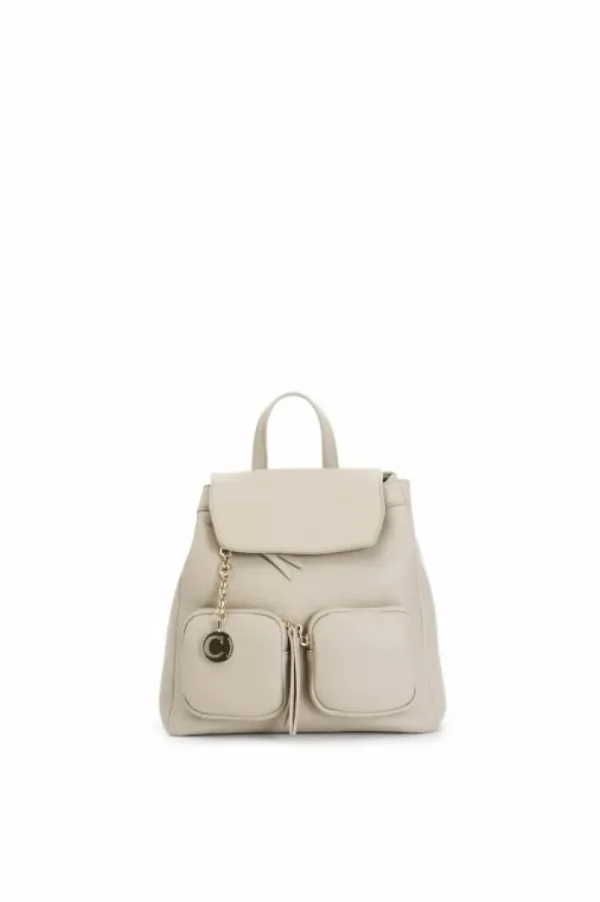 CafèNoir zaino con tasche e charm in metallo